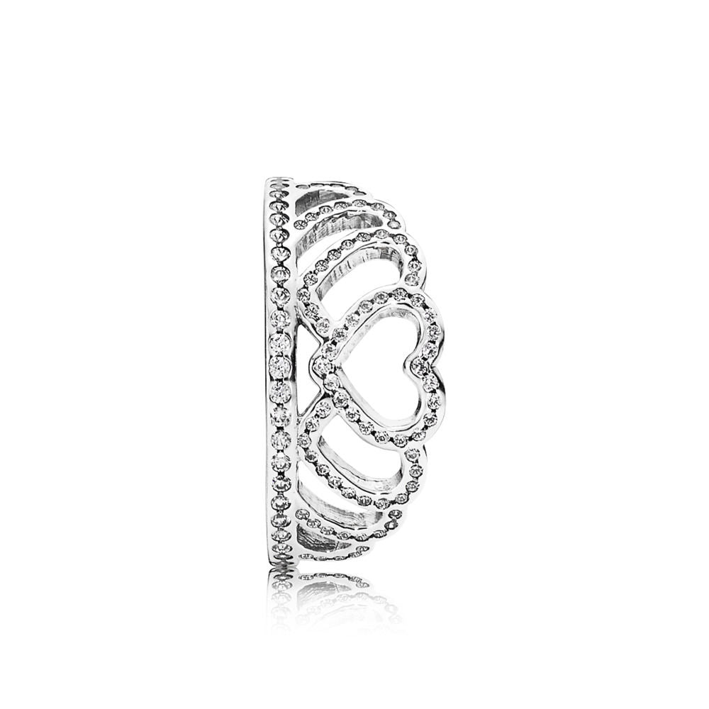 Anello Pandora Tiara Con Cuori 190958CZ