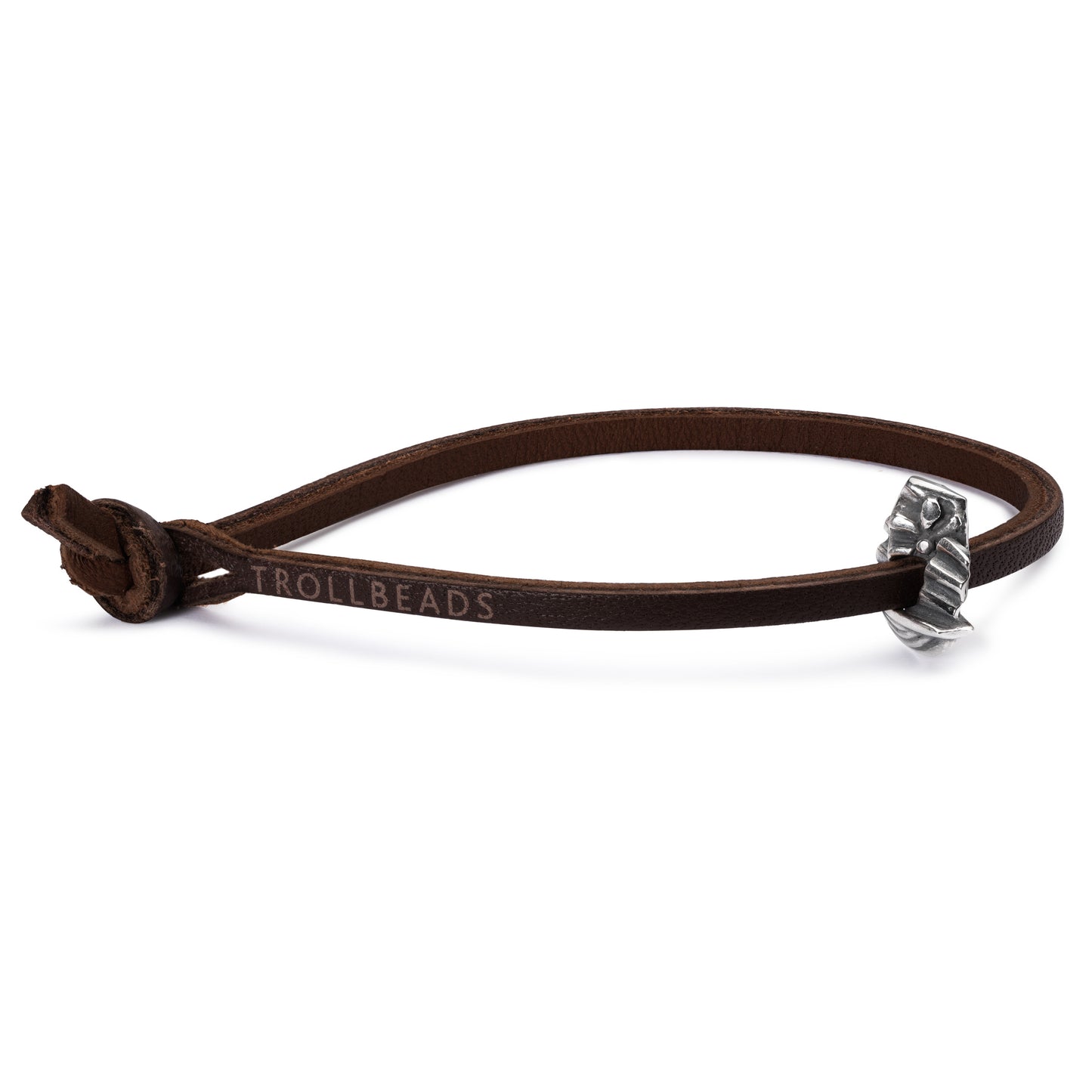 Trollbeads Leather Bracelet, Black TLEBR-00056