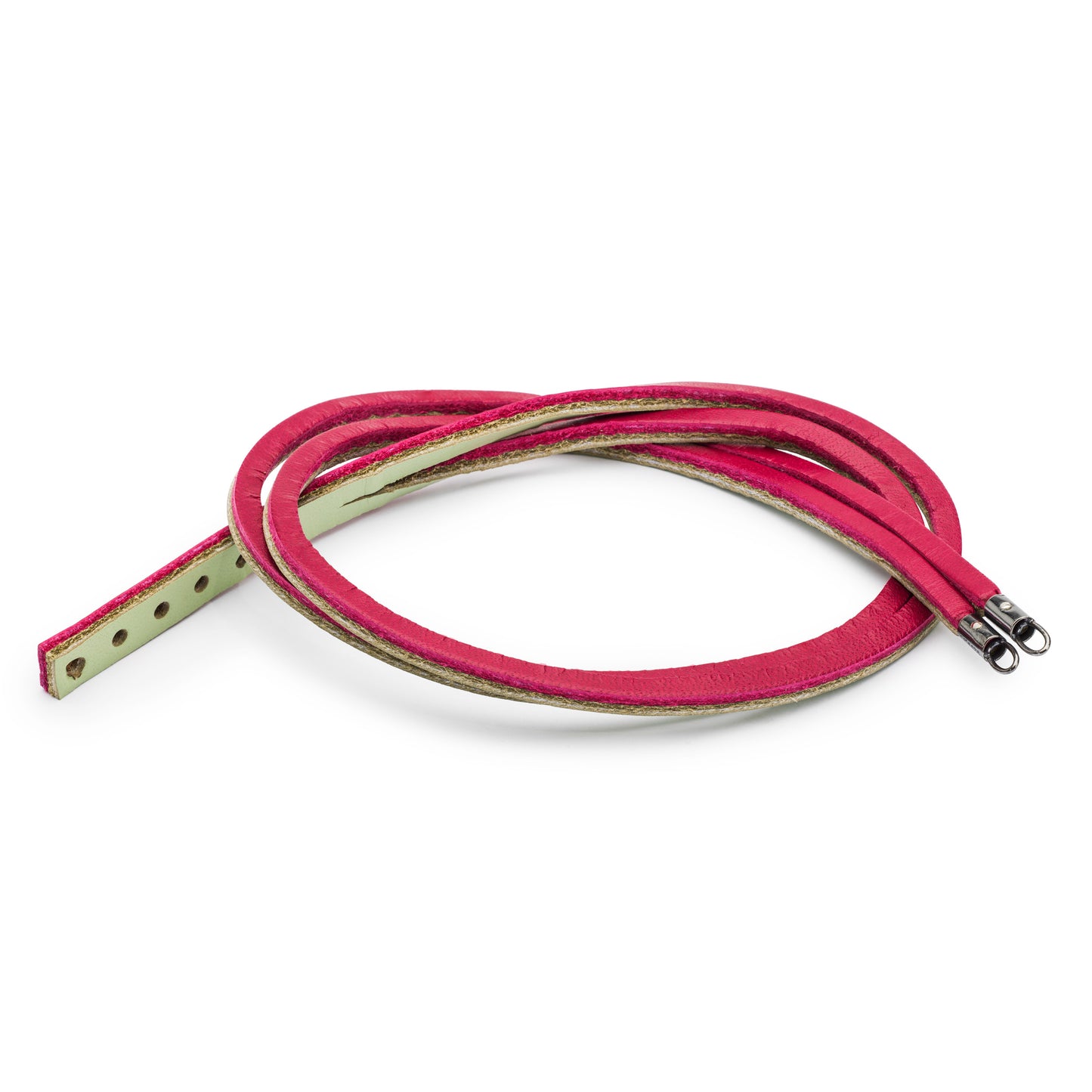 Trollbeads Bracelet Magenta/Sage Green Leather Bracelet 36 cm TLEBR-00067