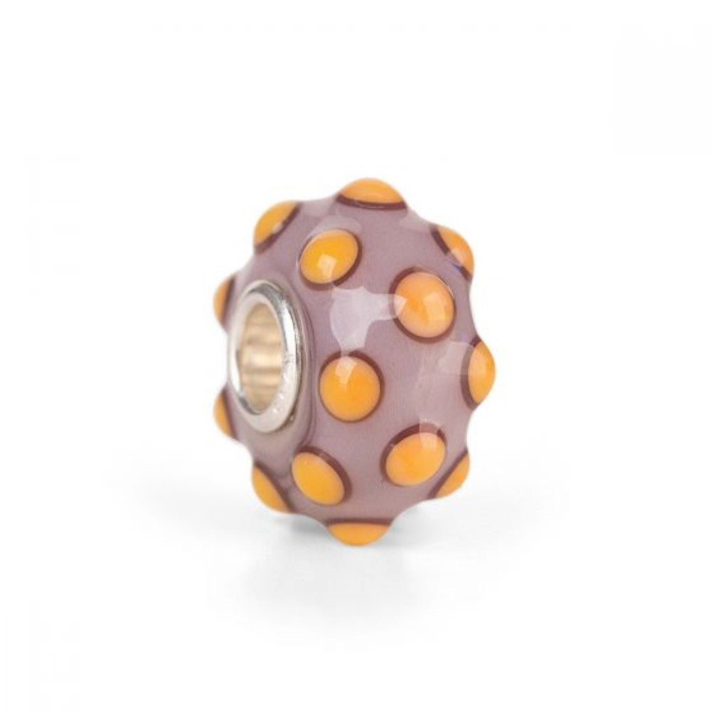 THUN Surprise Purple Glass Bead with Polka Dots by Trollbeads® - An Unexpected Gift TGLBE-20140EC