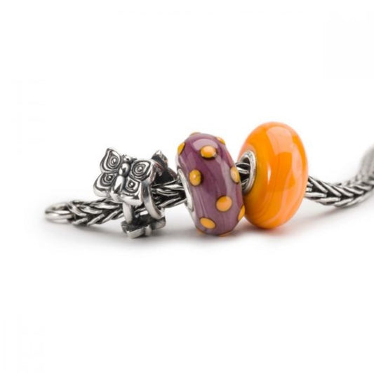 Bead in Vetro Viola con Pois Sorpresa THUN by Trollbeads® - Un regalo inaspettato TGLBE-20140EC