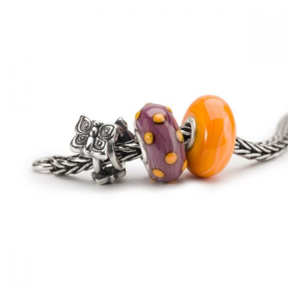 Bead in vetro Sogno arancione THUN by Trollbeads® - Sii te stessa TGLBE-00194EC