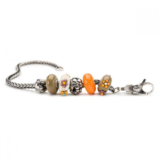 Bead in vetro Bouquet verde THUN by Trollbeads® - Ama la natura TGLBE-20142EC