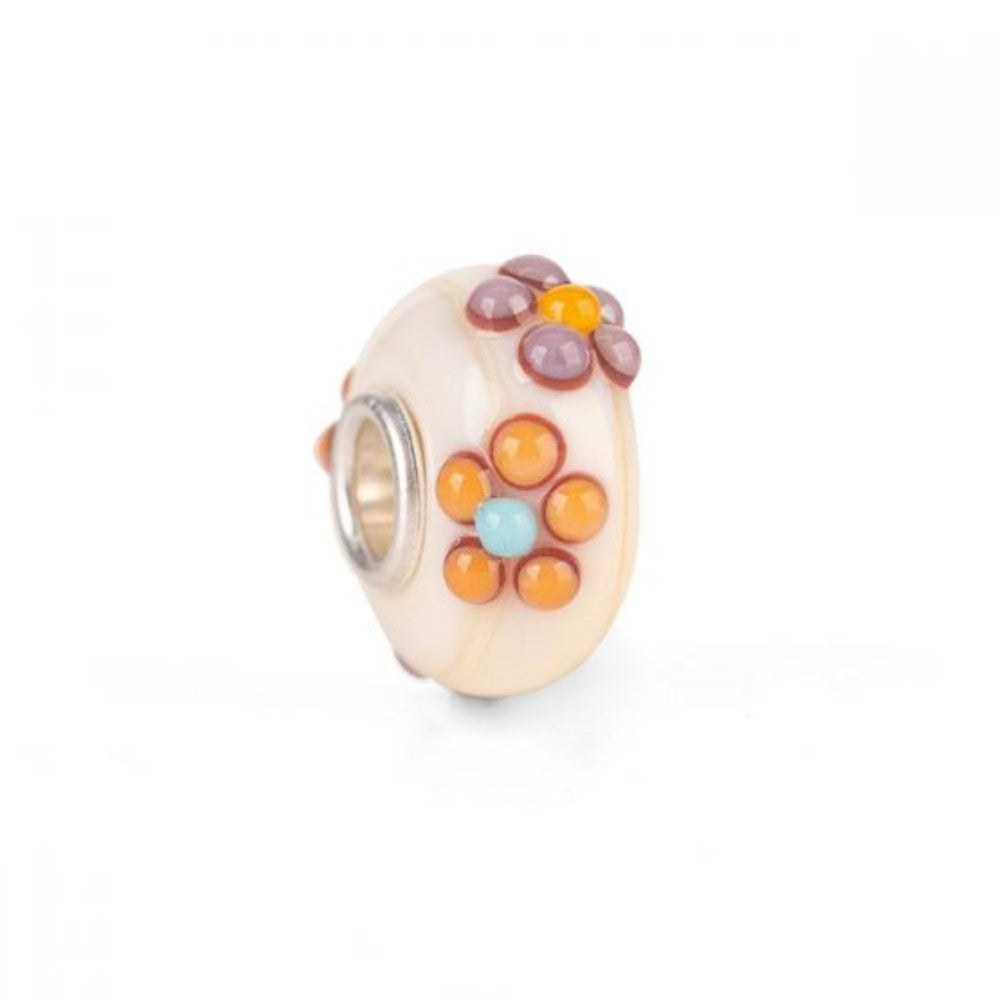 Glass Bead White Bouquet THUN by Trollbeads® - Preserve True Friendship TGLBE-20141EC