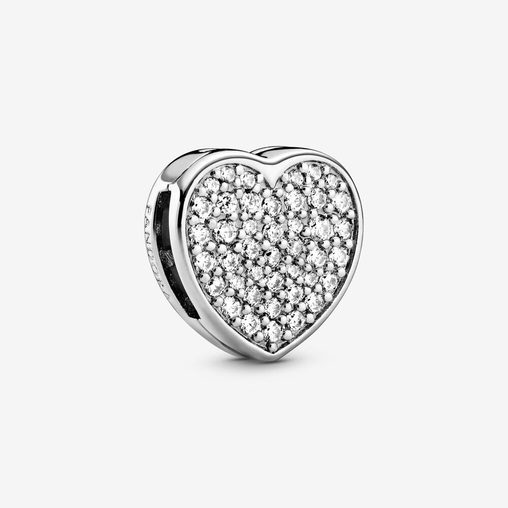 Charm Clip Pandora Pavè a Cuore 798684C01