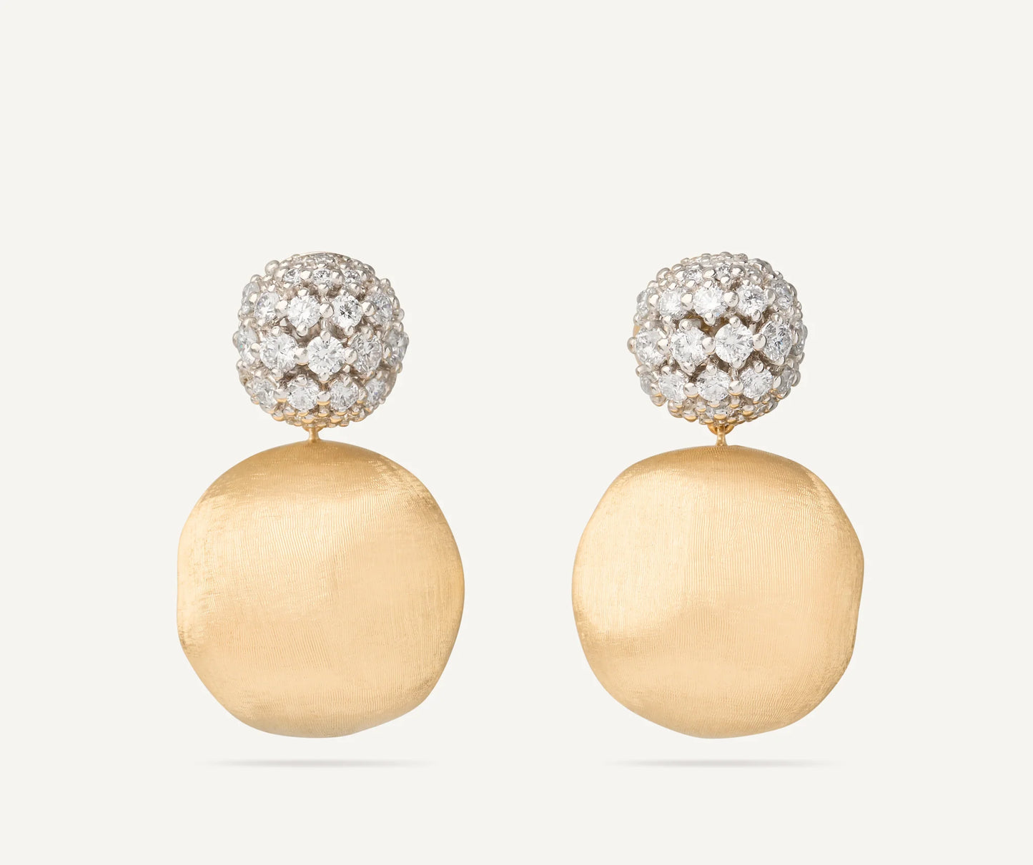 Africa 18k Yellow Gold Drop Earrings With Diamond Pave Ob1898 B2 Yw Q6 1202899407 2048x