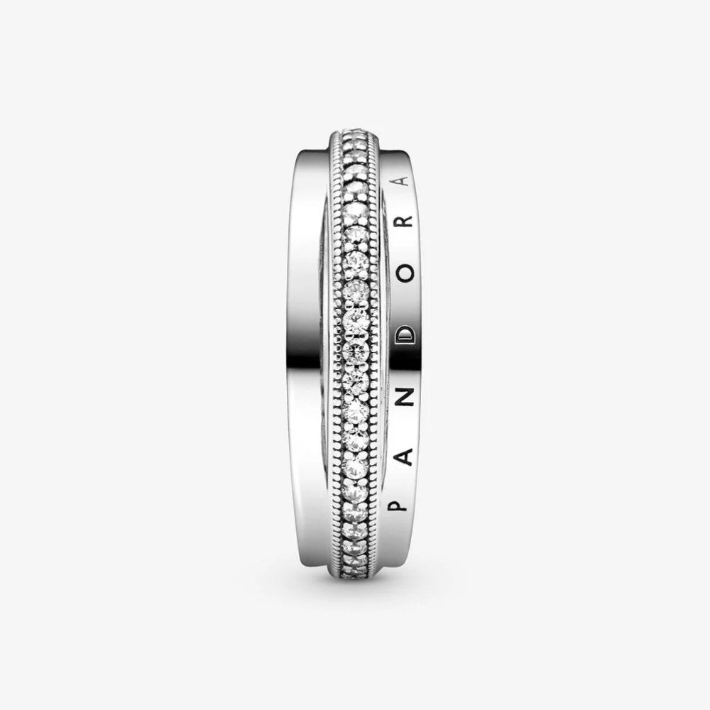 Anello Pandora con Pavé a Tripla Fascia 199040C01