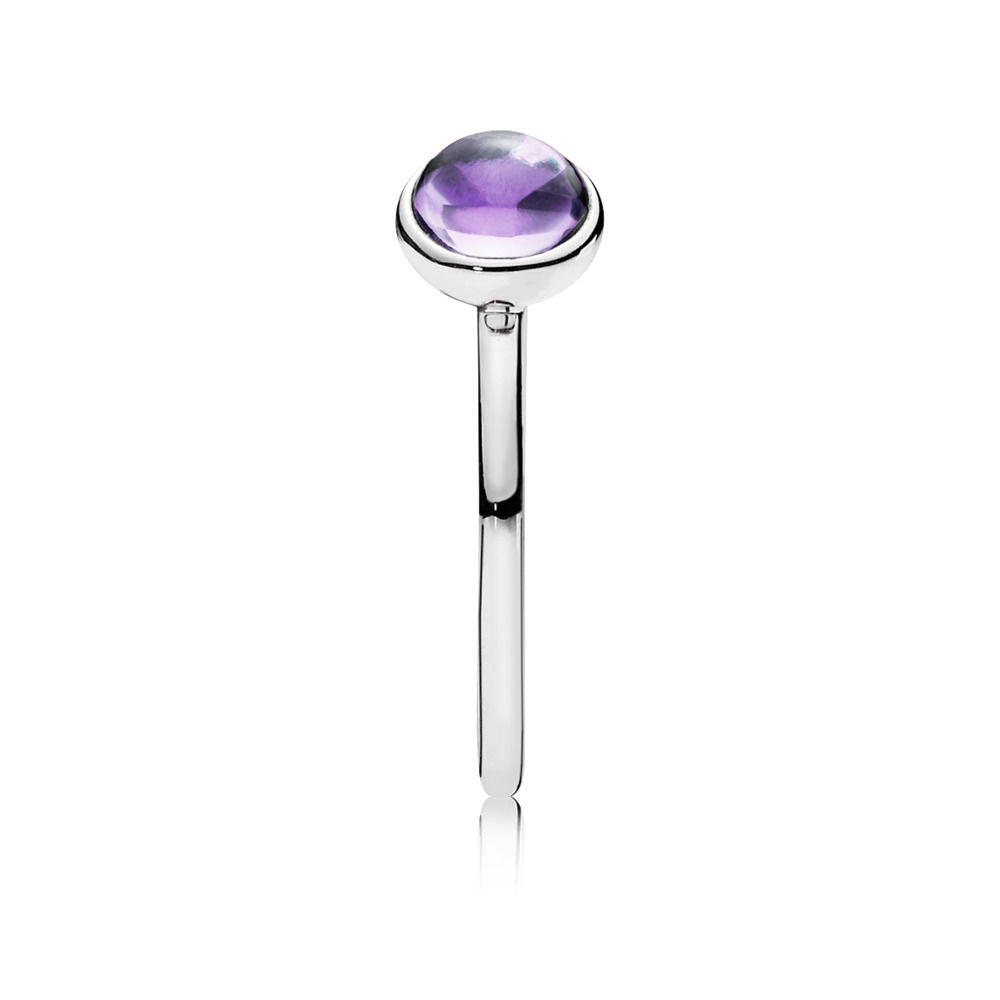 Anello Pandora Goccia Poetica Viola 190983ACZ