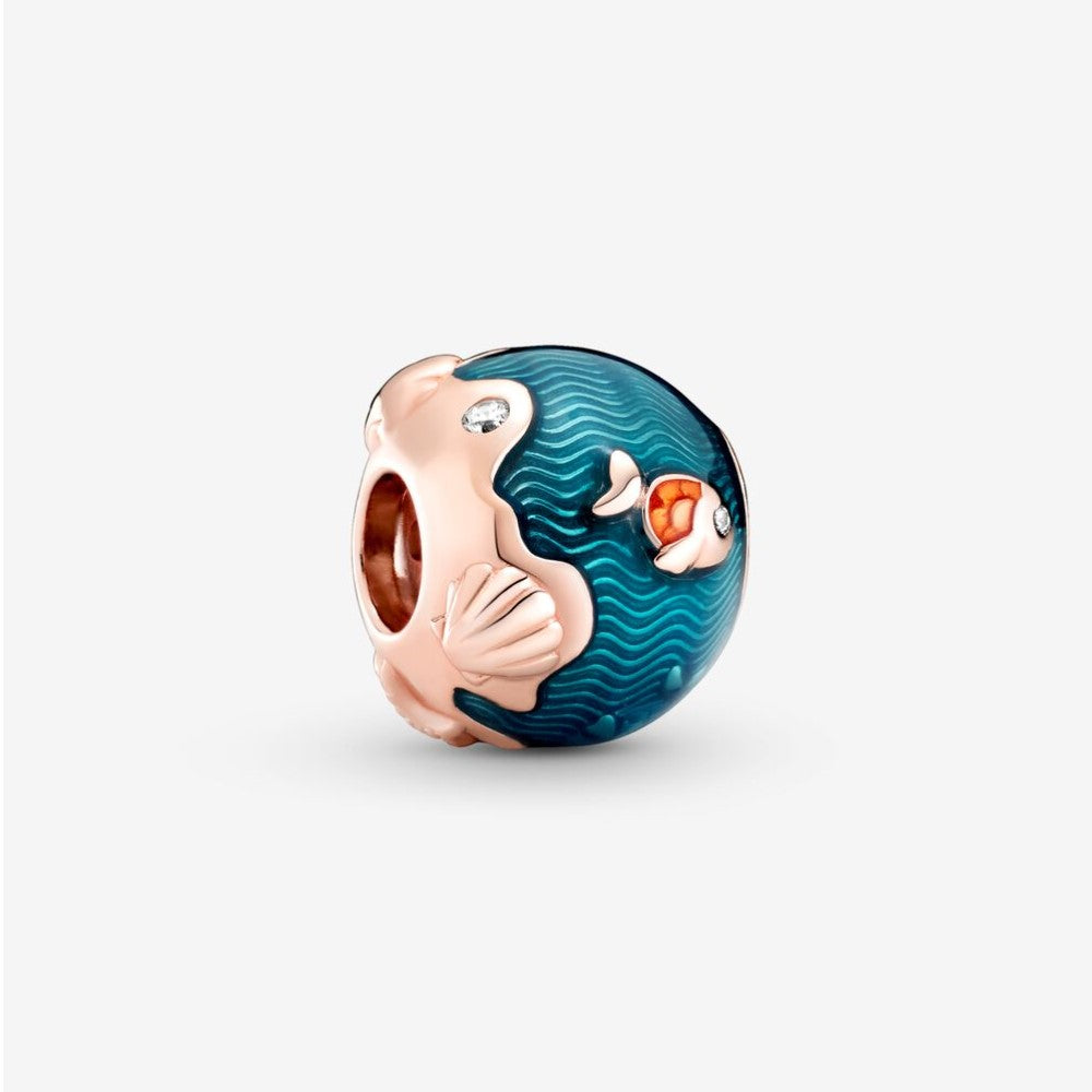 Pandora Sparkling Ocean Waves and Fish Charm 789004C01