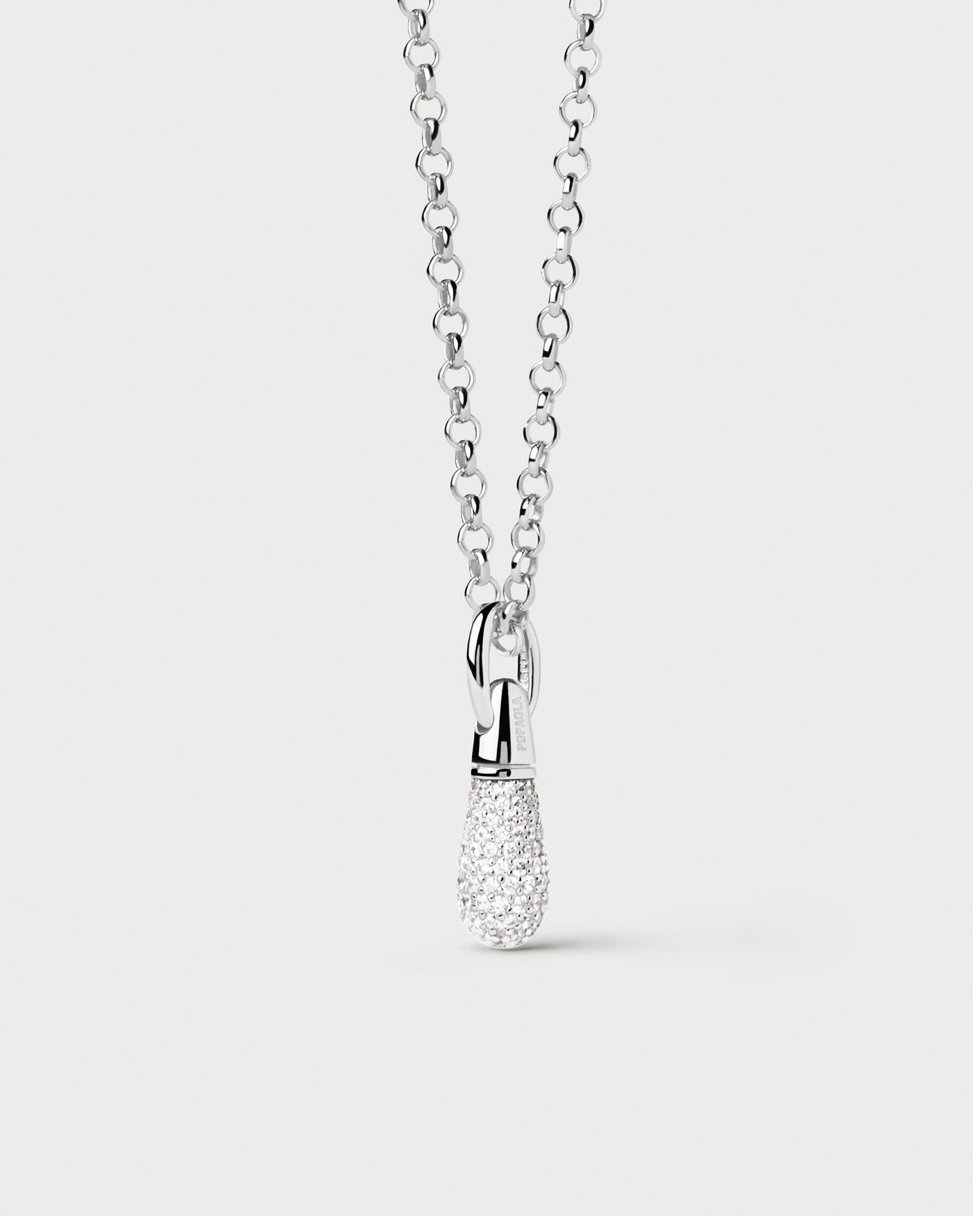 Ciondolo PD PAOLA Ciondolo in Argento Pavé Drop COB2-790-U