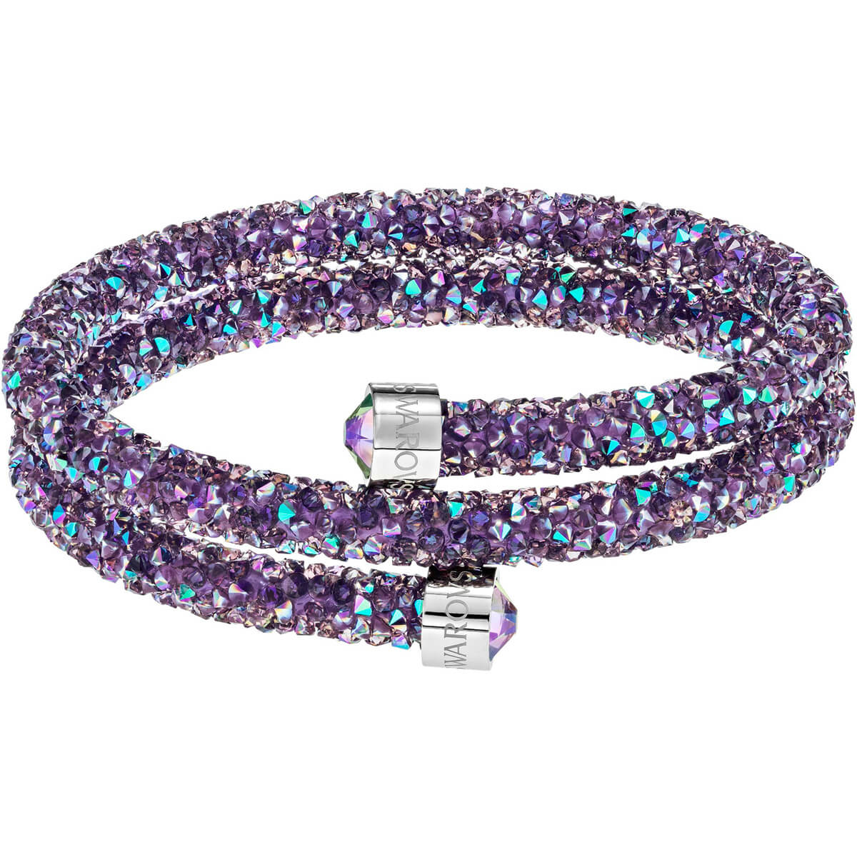 Bracciale Doppio Swarovski Crystaldust Viola