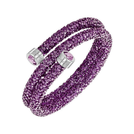 Bracciale Doppio Swarovski Crystaldust Viola