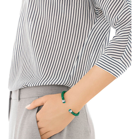 Bracciale Rigido Swarovski Crystaldust Verde