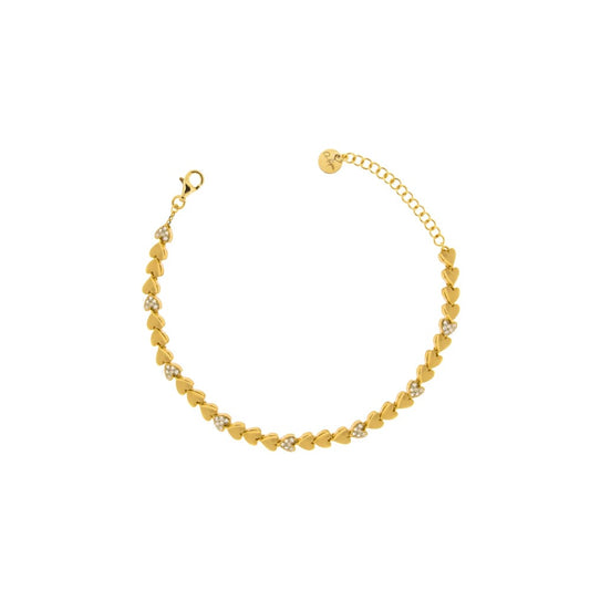 Bracciale Tennis Rue Des Mille Cuori Alternati BRZ-006 CUO