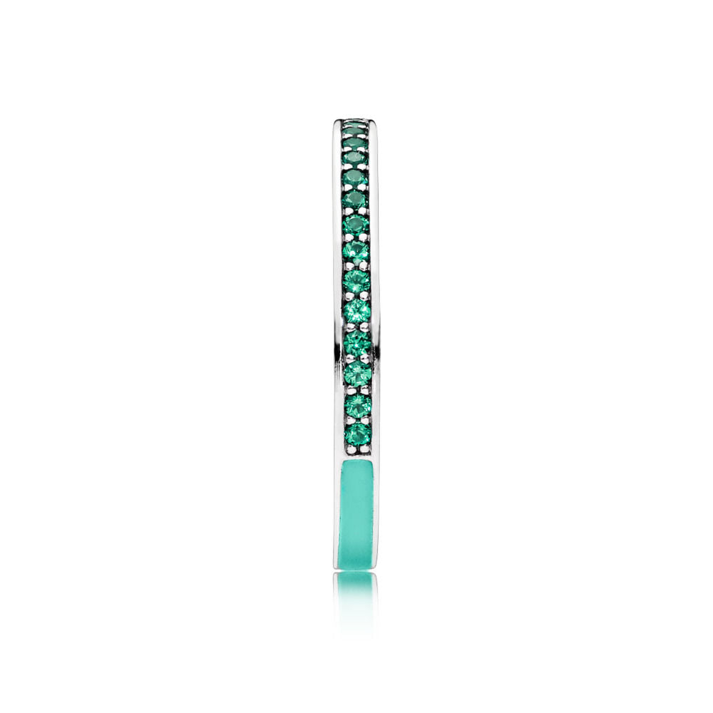 Pandora Radiant Hearts Ring Mint Green 191011NRG