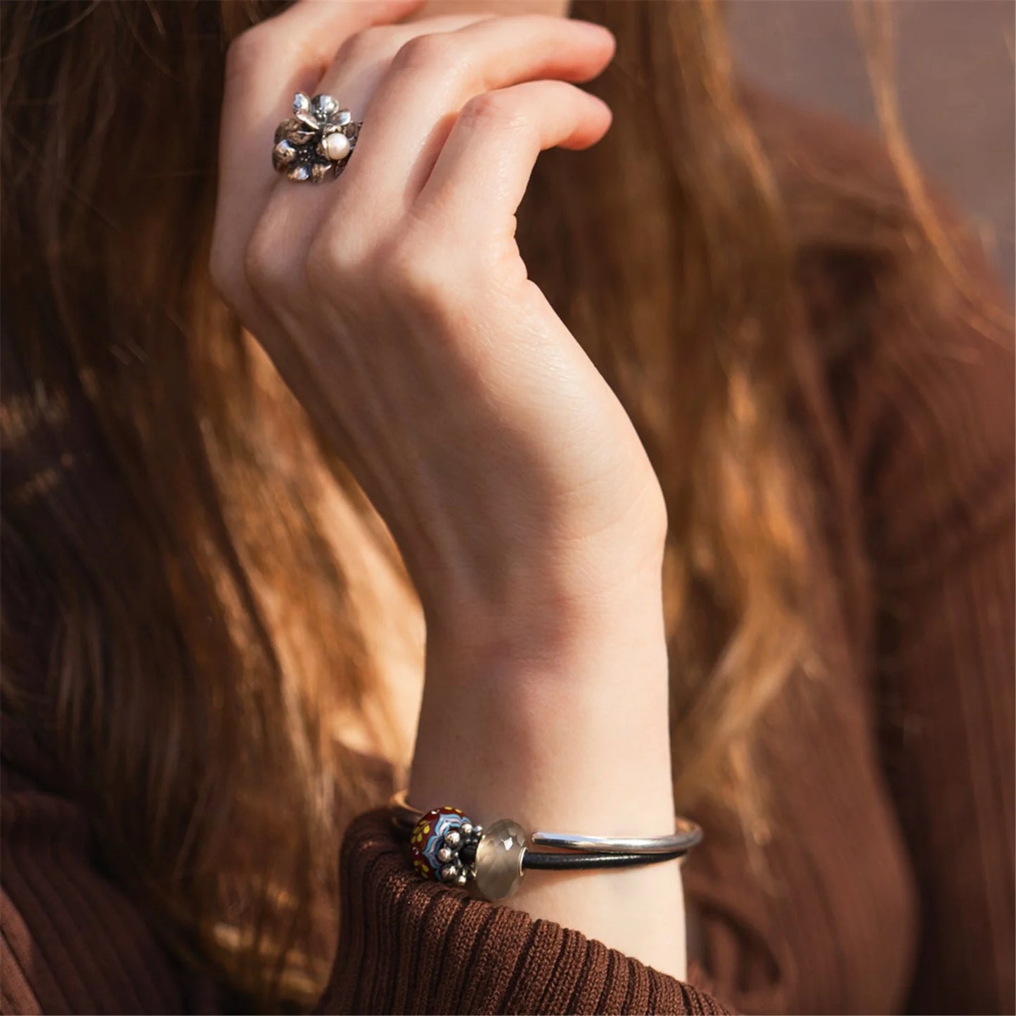 Bead Trollbeads Luce di Velluto al Tramonto TGLBE-00252