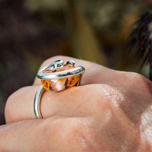 Bead Trollbeads Fiori dal Cuore TGLBE-30089