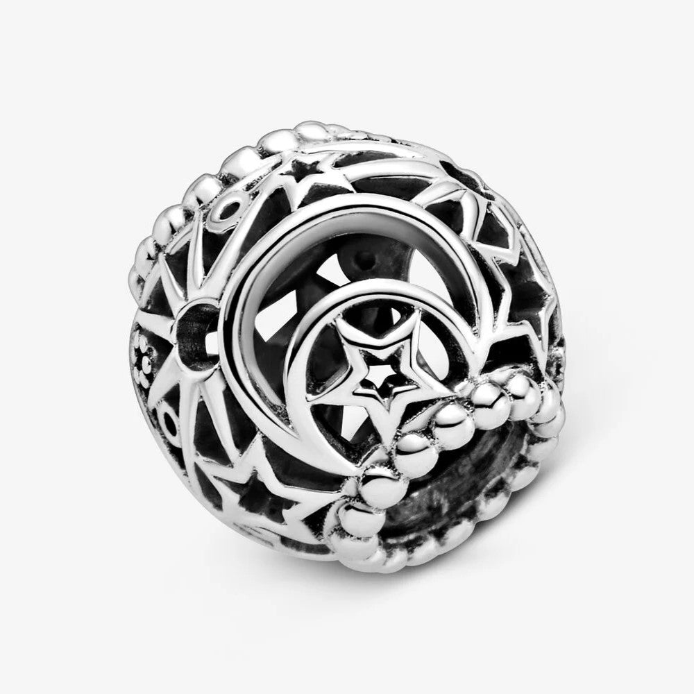 Charm Openwork Pandora Sole, Stelle e Luna 799183C00
