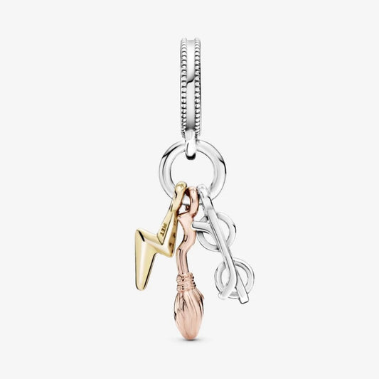 Charm Pendente Pandora Harry Potter Occhiali, Nimbus 2000 e Saetta 799129C00