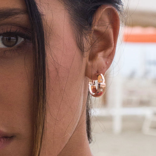 Orecchini a Cerchio Rue Des Mille Stella OR-GIP-80-G-STE