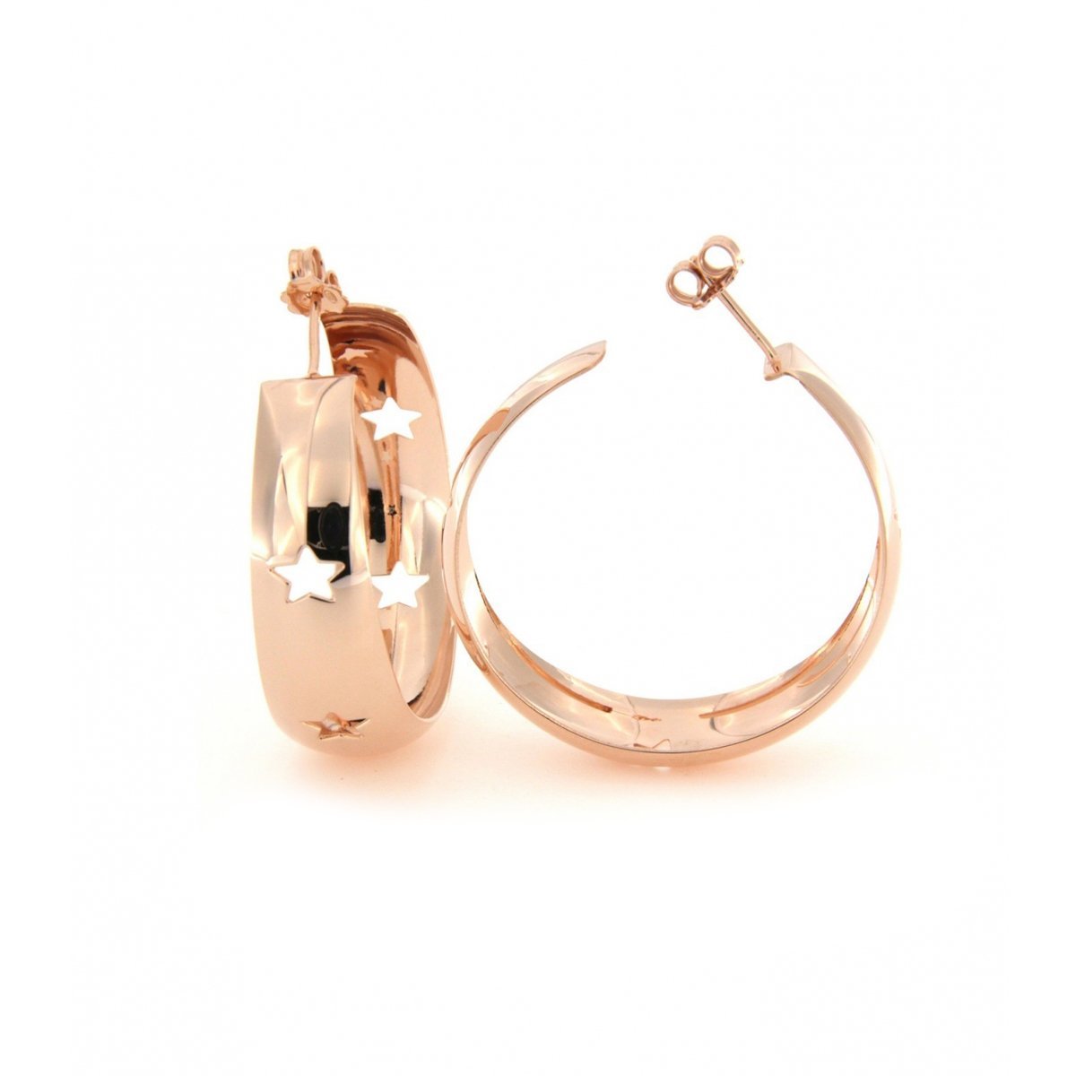 Orecchini a Cerchio Rue Des Mille Stella OR-GIP-80-G-STE
