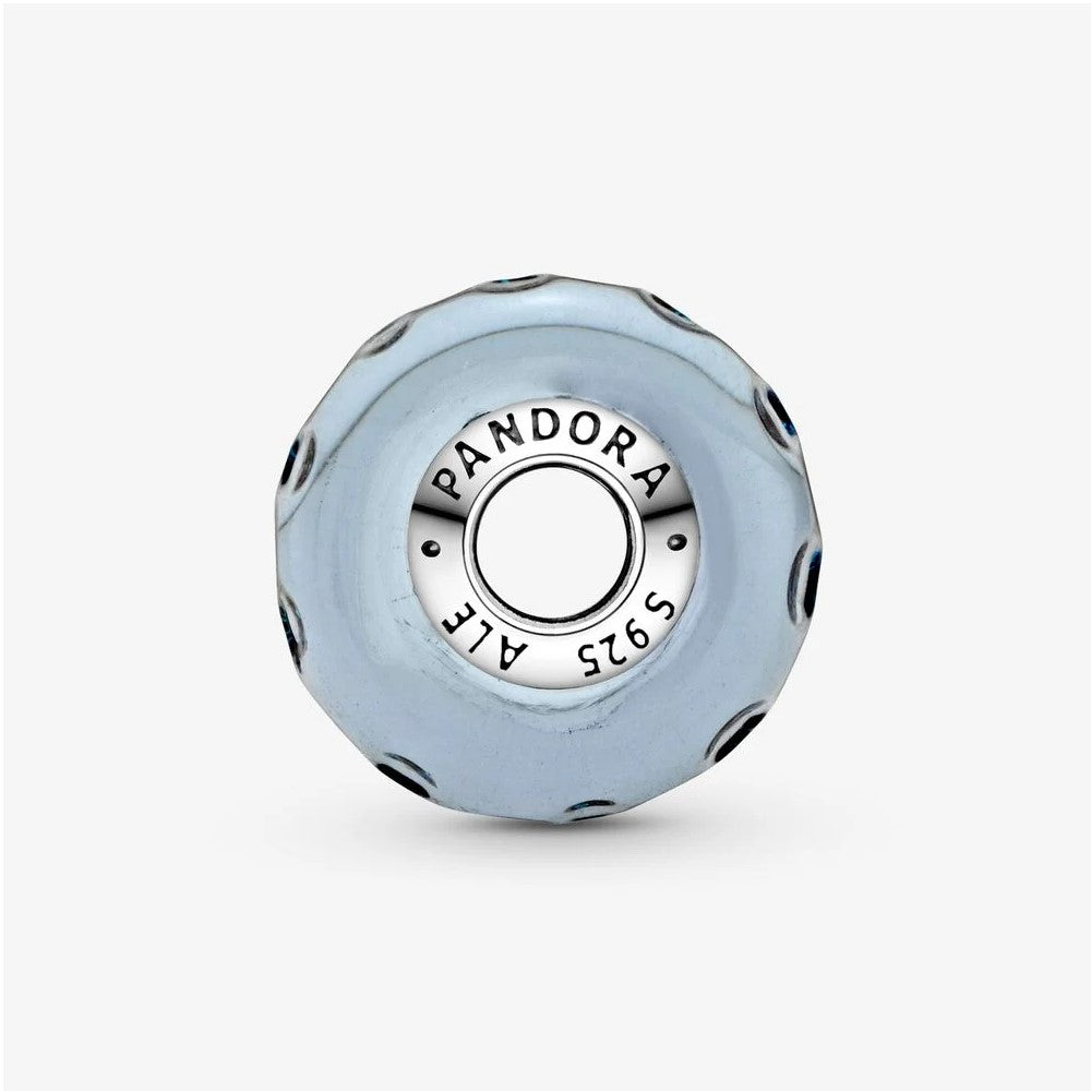 Charm Pandora Oceano in Vetro di Murano Blu Scuro 798938C00