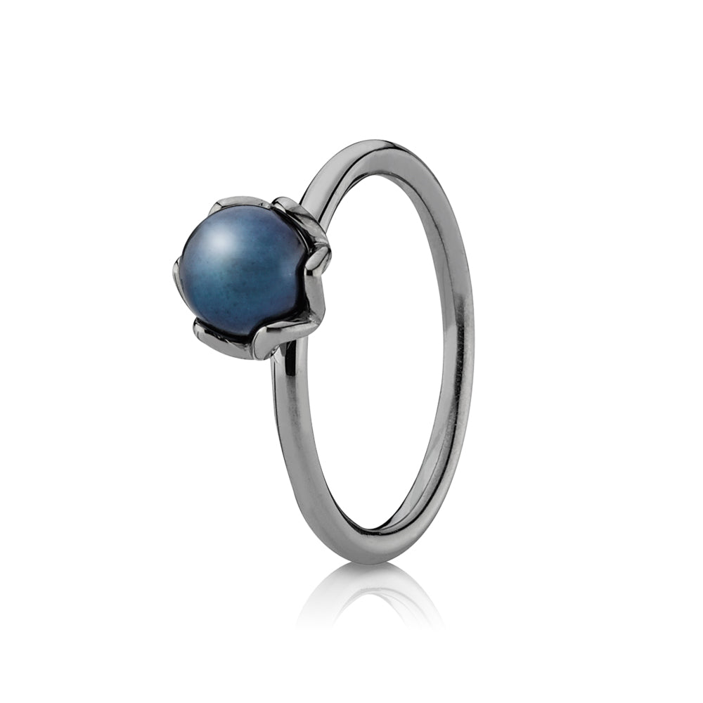 Pandora Dark Blue Pearl Ring 190865BRPDB