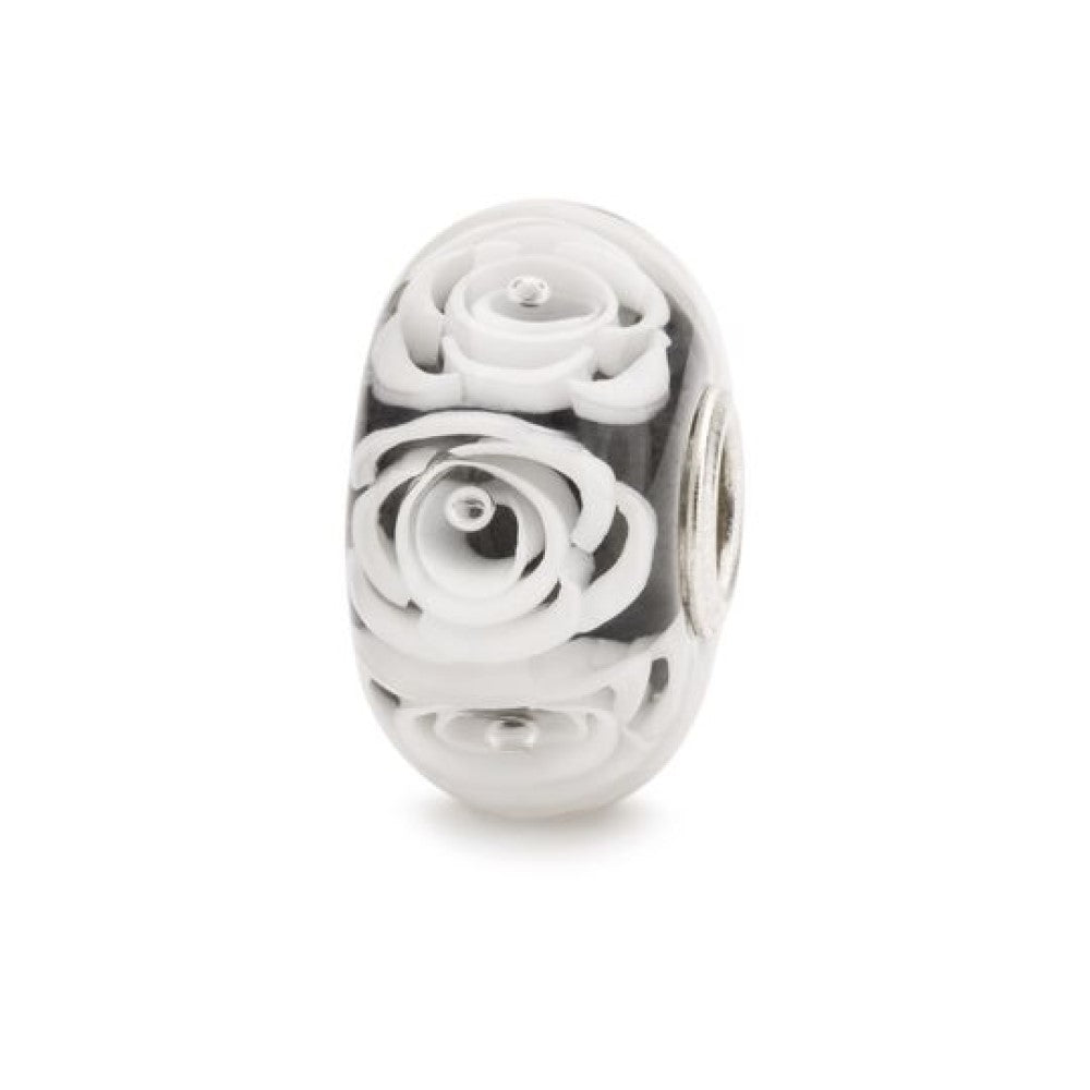 Bead Trollbeads Rosa Regina Bianca TGLBE-30044