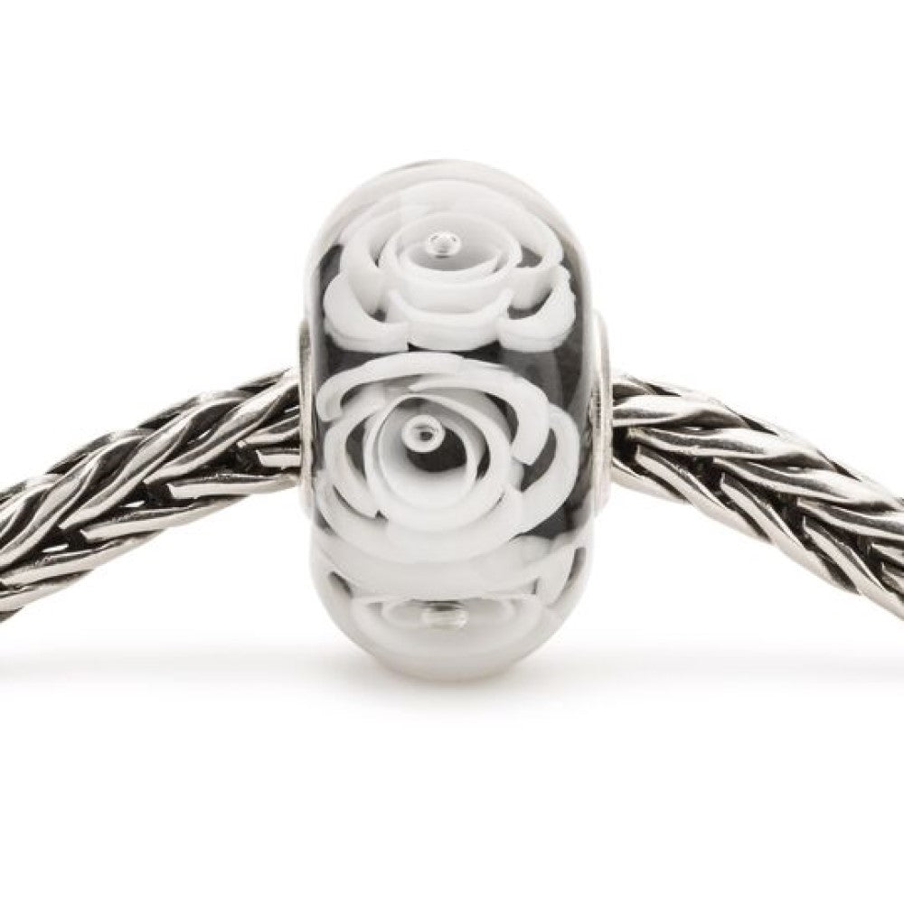 Bead Trollbeads Rosa Regina Bianca TGLBE-30044