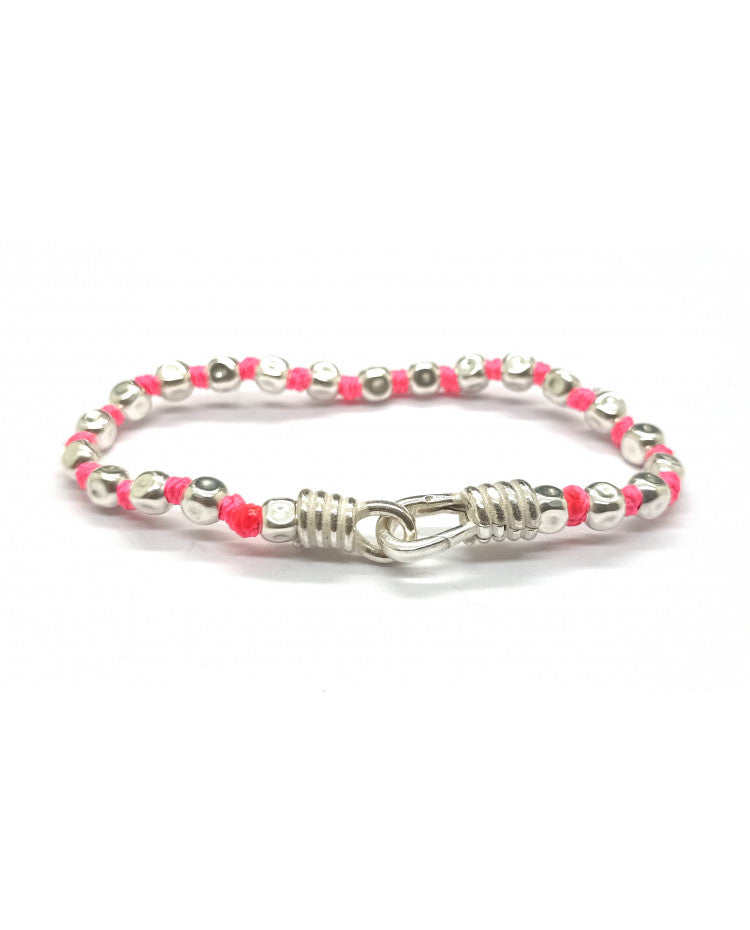 Spadarella spadino bracciale con sfere in argento 925 di diametro 6 mm e cotone nautico blu.Fatto a mano.Unisex.Lunghezza 19 cm Spadarella spadino bracciale con sfere in argento 925 di diametro 6 mm e cotone nautico blu.Fatto a mano.Unisex.Lunghezza 19 cm
