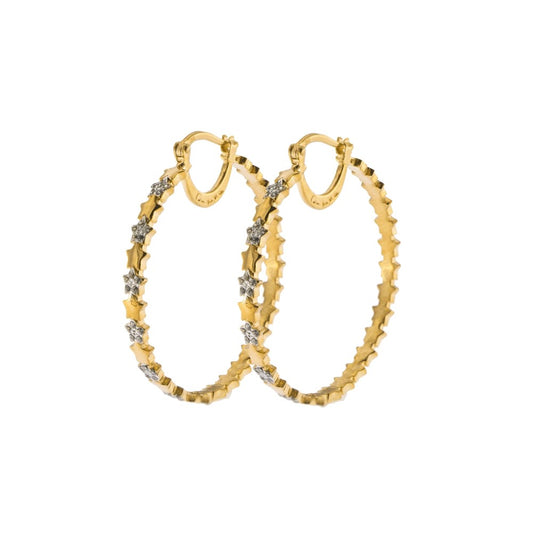 Orecchini a Paio Rue Des Mille Stelle Alternate Diametro 4 ORZ-006 D4 STE