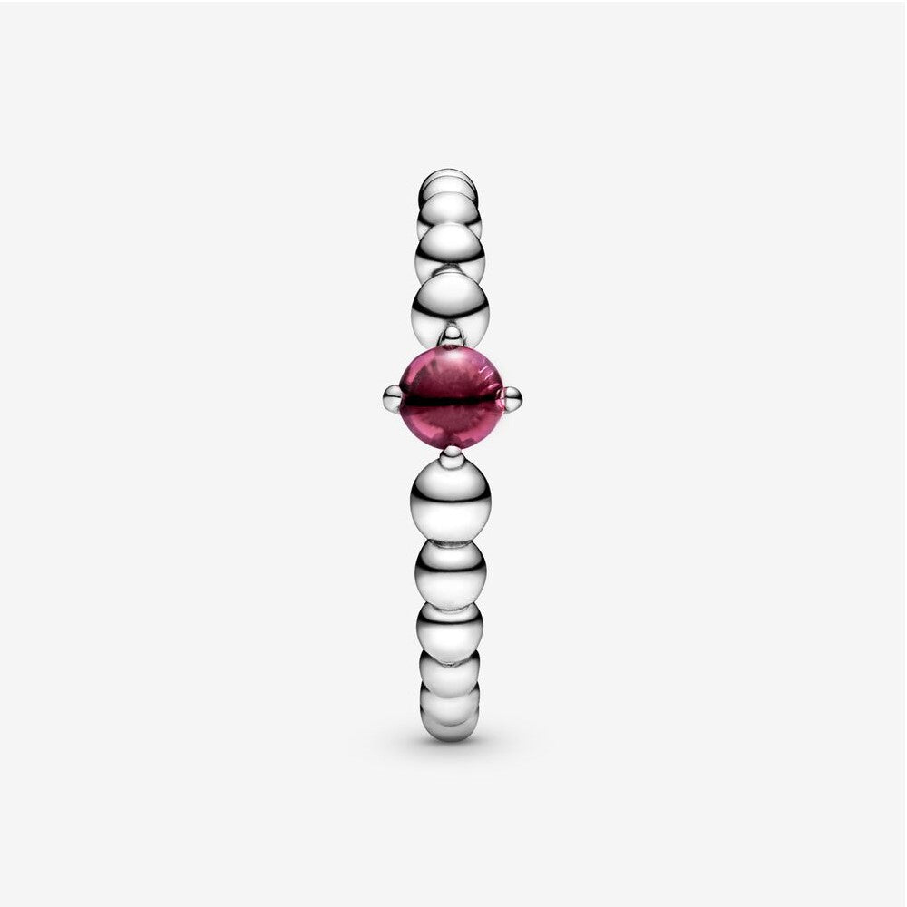 Pandora Fire Red Ring Decorated with Spheres 198867C02