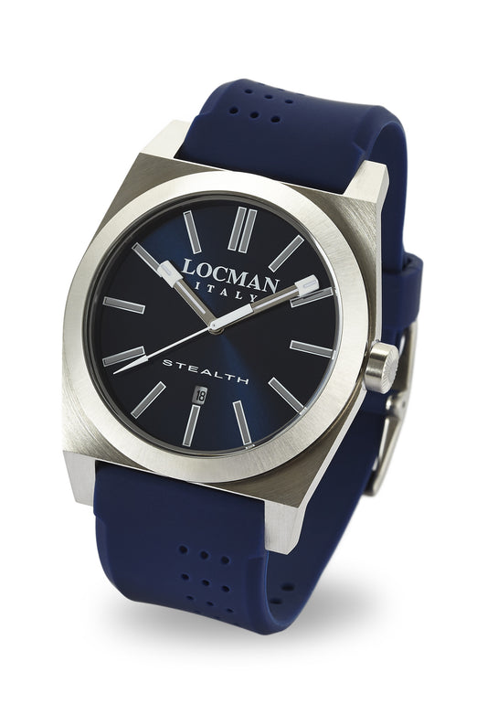 Orologio Locman Stealth Three Hands Quartz 43mm 020100BLNNKSIB
