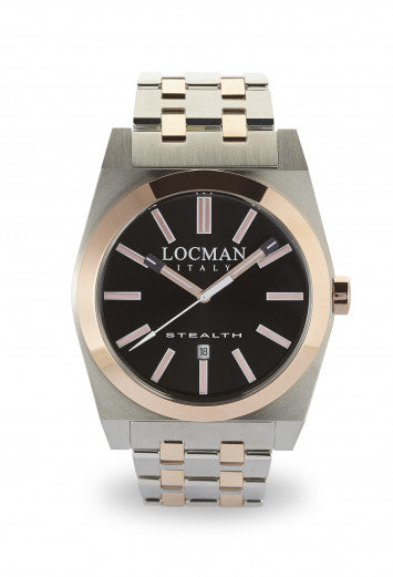 Orologio Locman Stealth Three Hands Quartz 43mm 02010RBKF5N0BAR