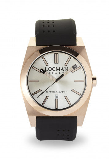 Orologio Locman Stealth Three Hands Quartz 43mm 0201RRAVF5N0SIK