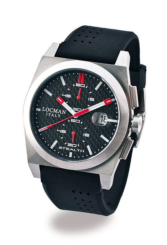Orologio Locman Stealth Chronograph 43mm 020200CBFRD1GOK