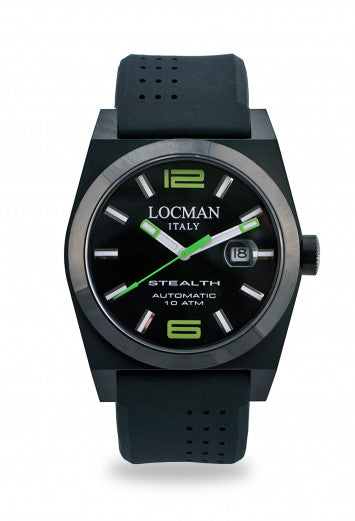 Orologio Locman Stealth Automatic 43mm 0205BKBKNGR0GOK