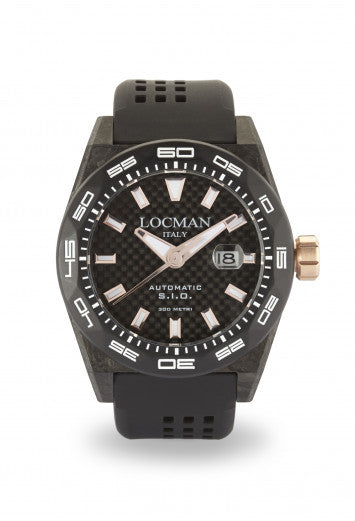 Orologio Locman Stealth 300MT Carbon Automatic 0216V4-CBCB5N0S2K