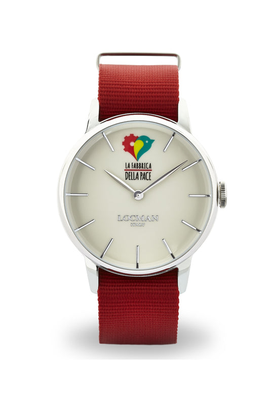 Orologio Locman 1960 Fabbrica della pace 0251V05-AVPACENR