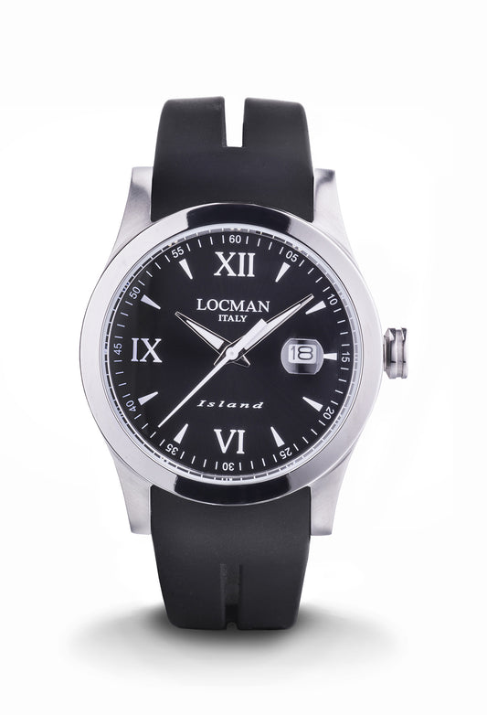 Orologio Locman Island Three Hands Quartz 0614A01-00BKWHSK