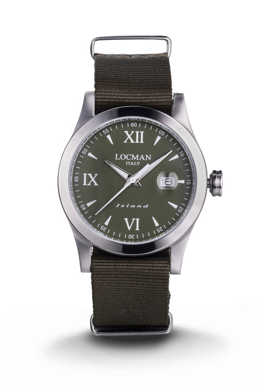 Orologio Locman Island Three Hands Quartz 0614A03-00GRWHNG