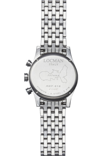 Orologio Locman Island Chronograph 0618A01-00BKWHB0