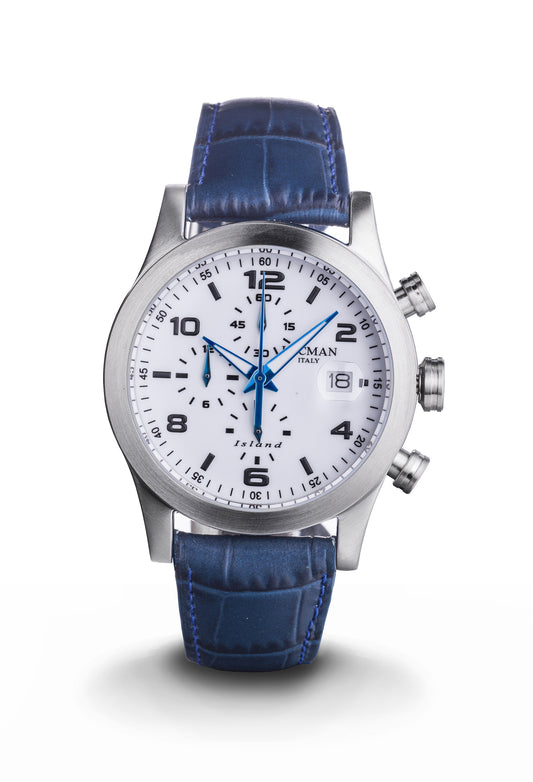 Locman Island Chronograph watch 0618A08-00WHBKPB