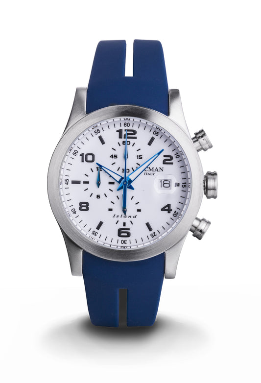 Locman Island Chronograph watch 0618A08-00WHBKSB