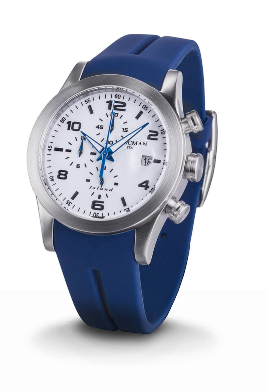 Locman Island Chronograph watch 0618A08-00WHBKSB