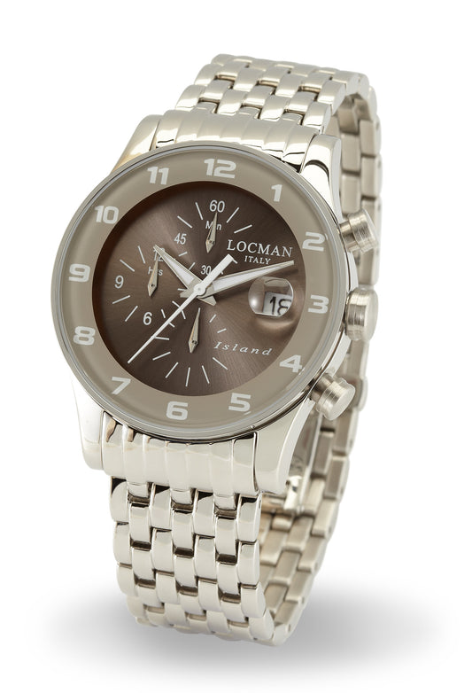 Orologio Locman Island Chronograph 062000AG-AGW2BR0
