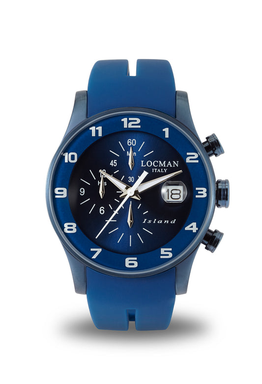Locman Island Chronograph 0620BLBW-BLW2SIB watch