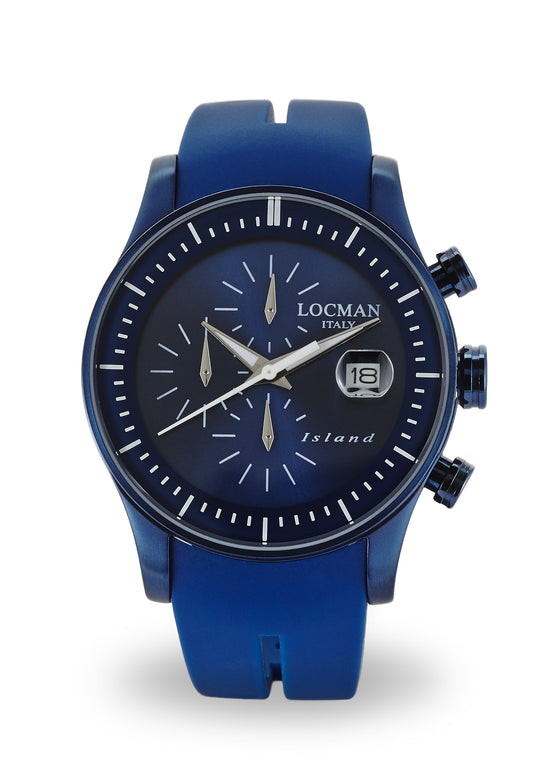 Locman Island Chronograph 0620BLBW-BLWSIB watch