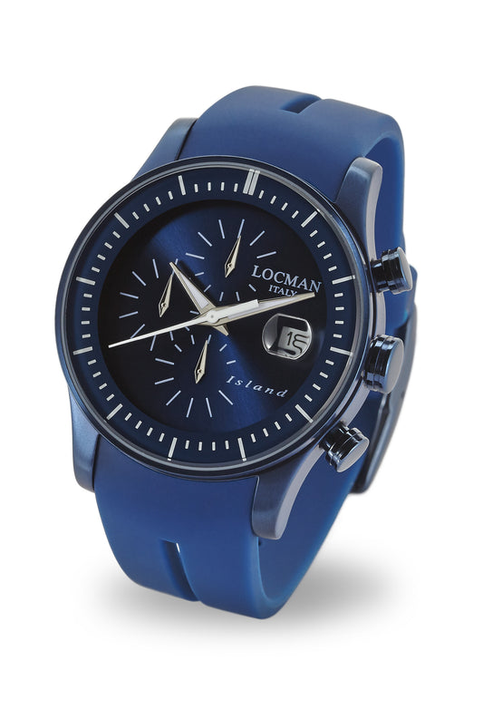 Locman Island Chronograph 0620BLBW-BLWSIB watch