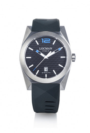 Locman Stealth Three Hands Quartz Watch 0810A01S-00BKSKSK